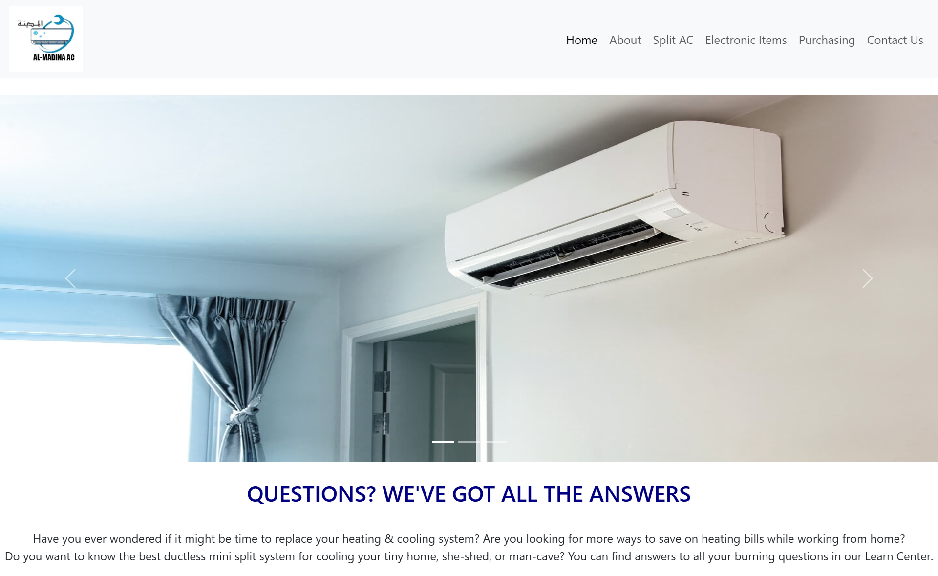 Stylish AC Website